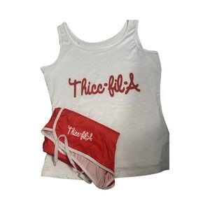 Thick-fil-a two piece pj set